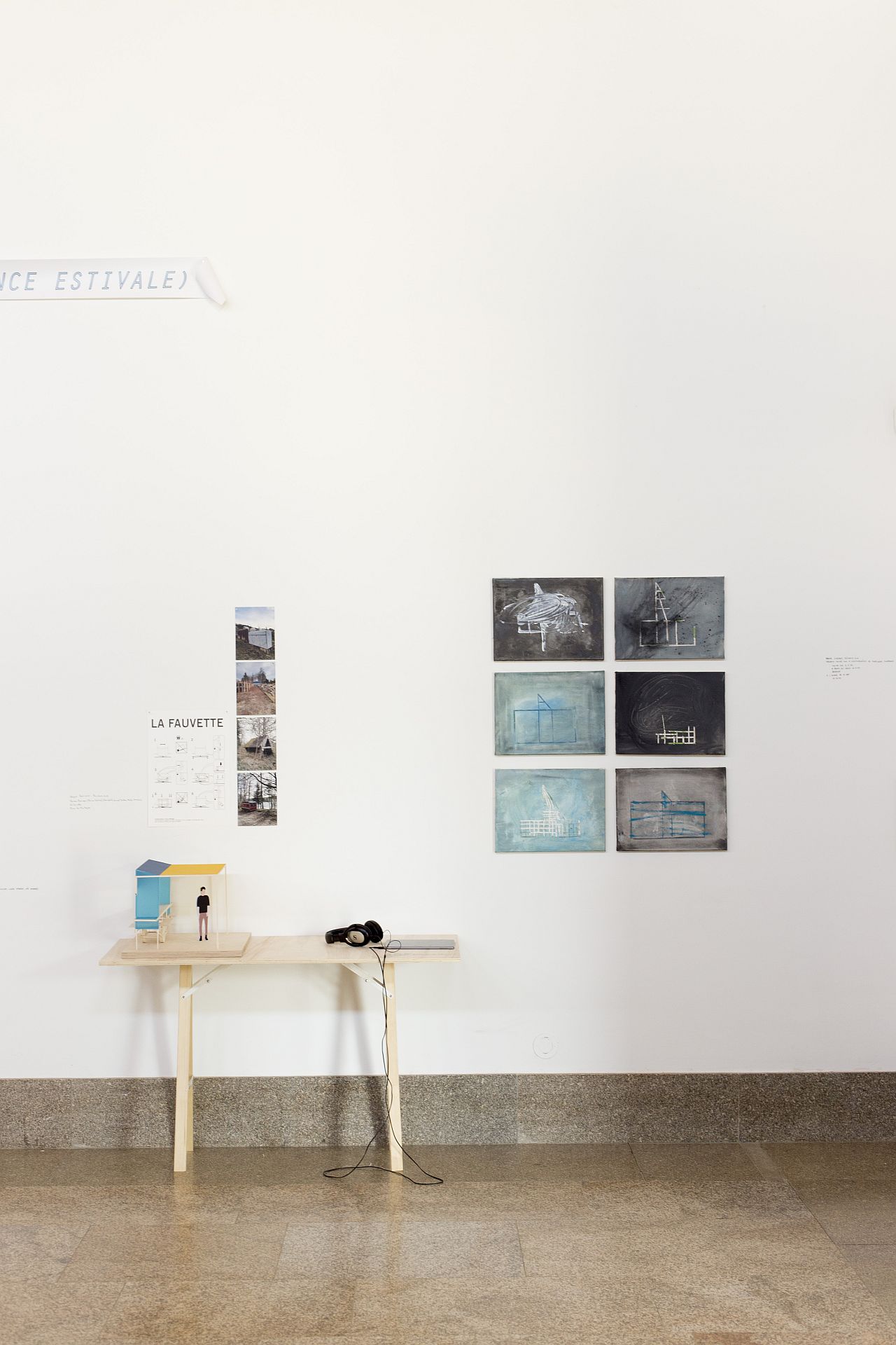 Martin Schepers - Installationsansicht La Fuite International Center of Art Vassiviere, 2016 (large)
