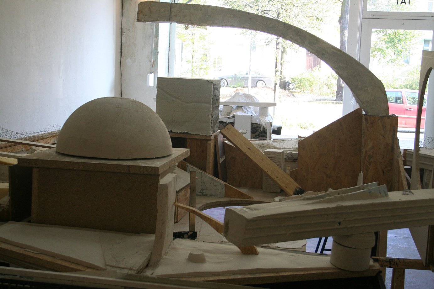Martin Schepers - Installationsansicht Verwerfungen TÄT, Berlin 2012 (large)